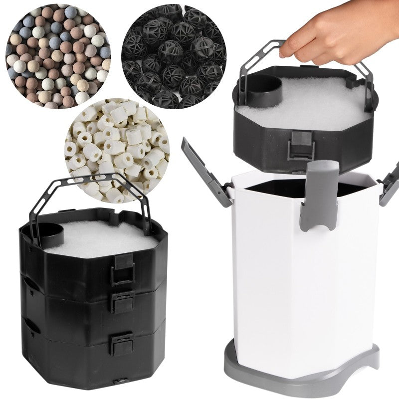 Filtru extern cu lampă UV pentru acvarii 100 - 250 litri