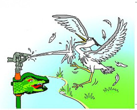 Dispozitiv alungare pasări,pisici cu senzor și jet de apa.