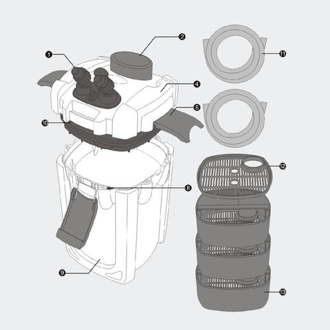 Filtru Extern SunSun  HW-703A (1400 l/h)