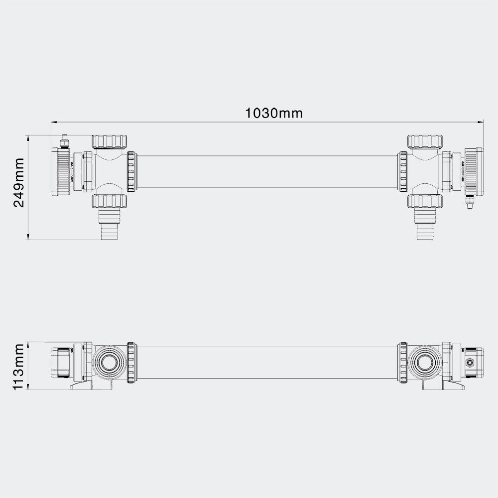 Lampă UVC cu corp inoxidabil-72w