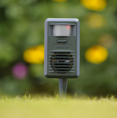 Dispozitiv cu ultrasunete pentru pisici zonă de protecție de 88 m²