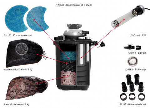 Filtru sub presiune profesional velda-Clear Control 50 + UV-C