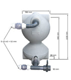 Filtru Superbead alb mic -  iazuri-acvarii.ro