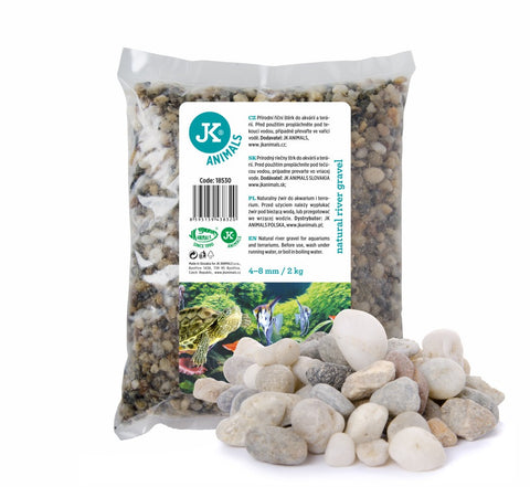 Pietriș natural 4-8 mm  2kg - Substrat acvariu iazuri-acvarii.ro